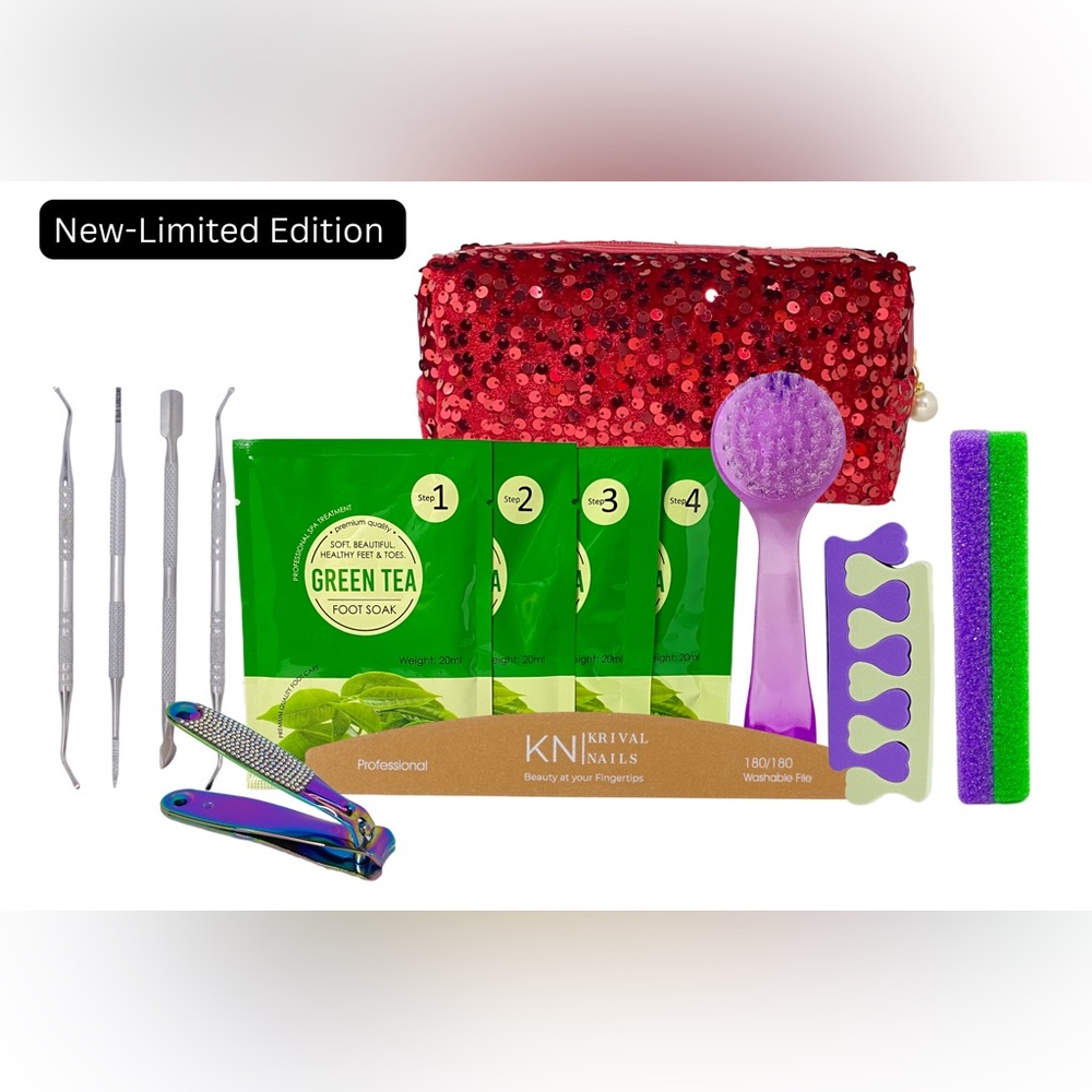 Green Tea Pedicure Gift Set 15 Pieces